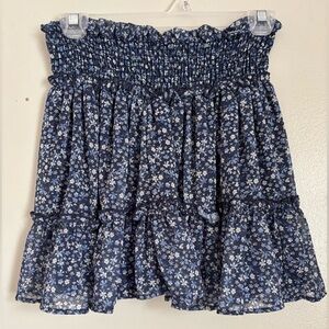 Altard state blue floral skirt